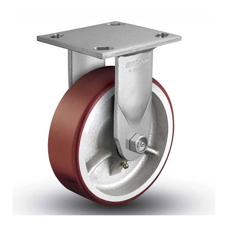 Colson Colson 4 Series Rigid Plate Caster 4.06108.949.7 - Mold-On Polyurethane 6" Dia. 1200 Lb. Cap. 4.06108.949.7